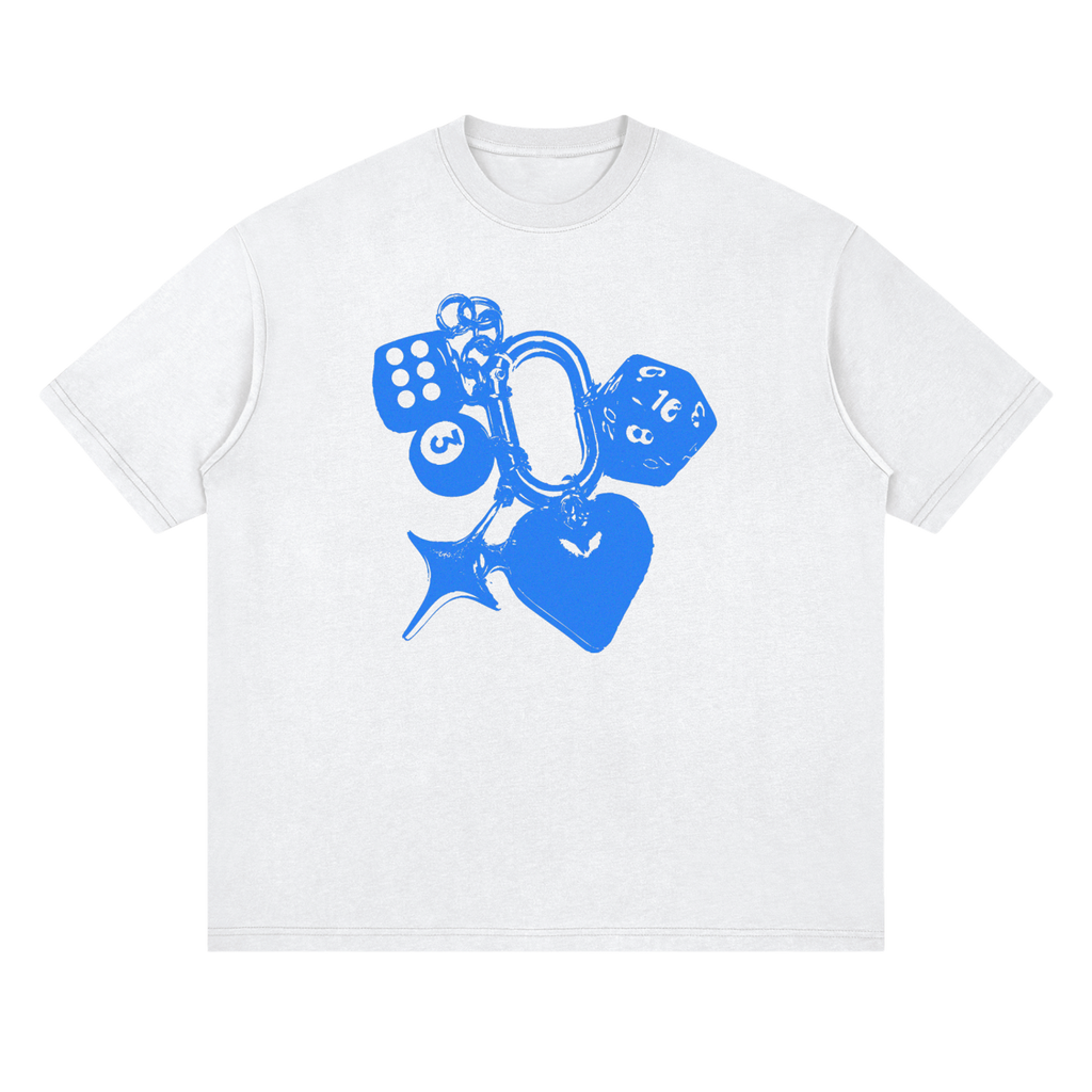 LIBRASTUDIO- Blue Dice Graphic Tee