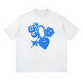 LIBRASTUDIO- Blue Dice Graphic Tee