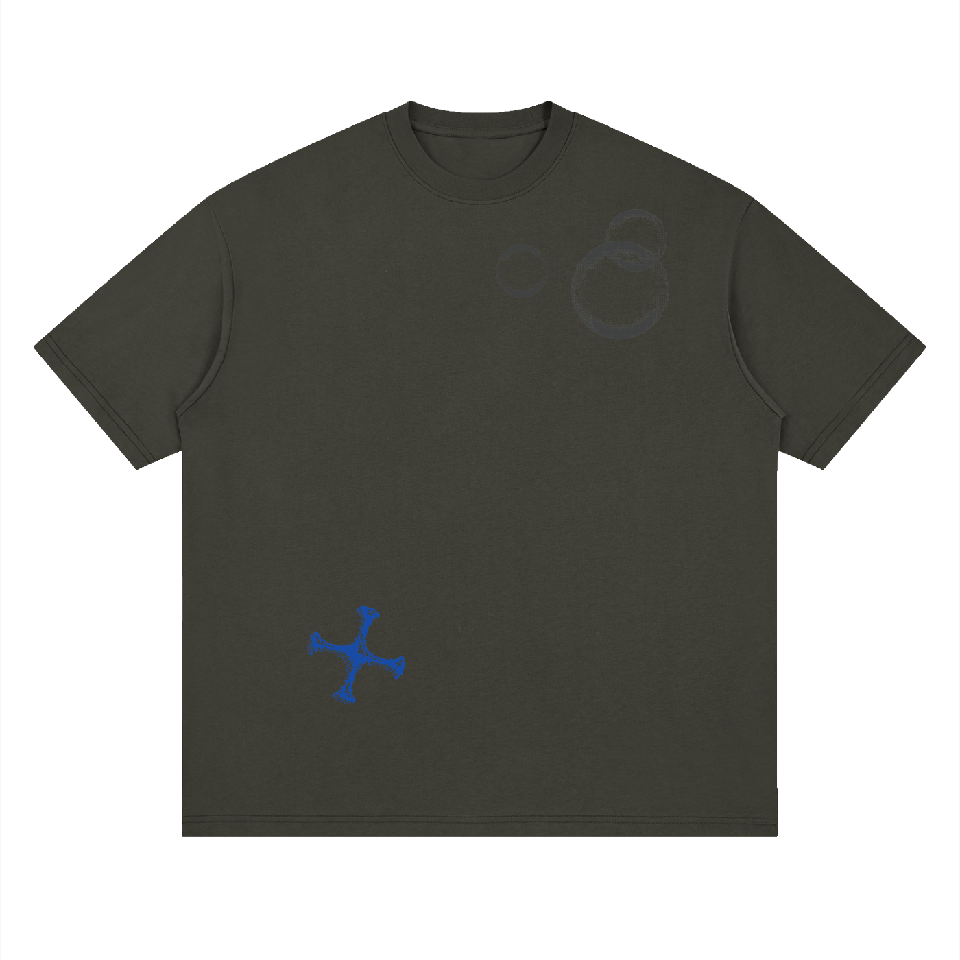 Streetwear Loose Drop Shoulder T-Shirt, Y2K, vintage, Street style