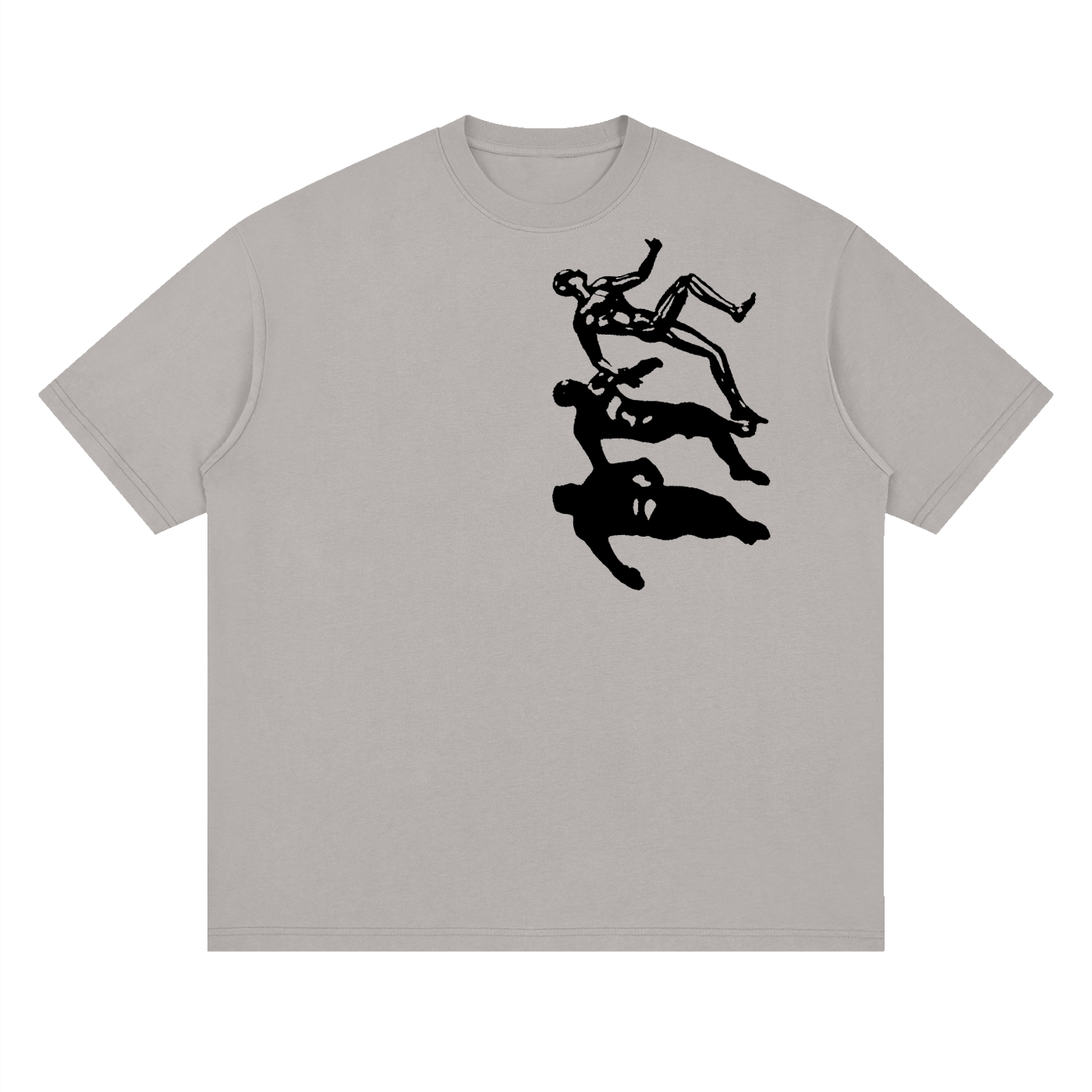 Streetwear Loose Drop Shoulder T-Shirt, Street style Graphic T shirt