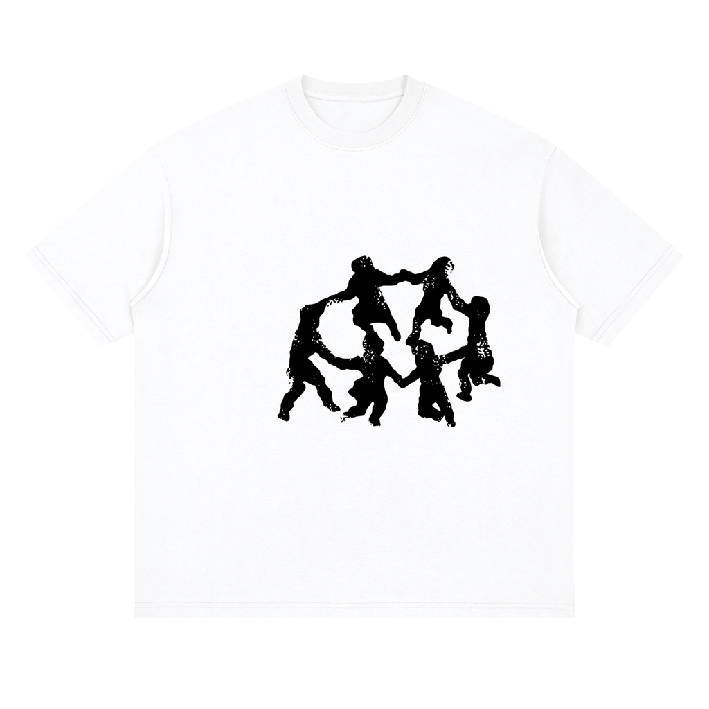 Streetwear Loose Drop Shoulder T-Shirt, Street Style Graphic T shirt