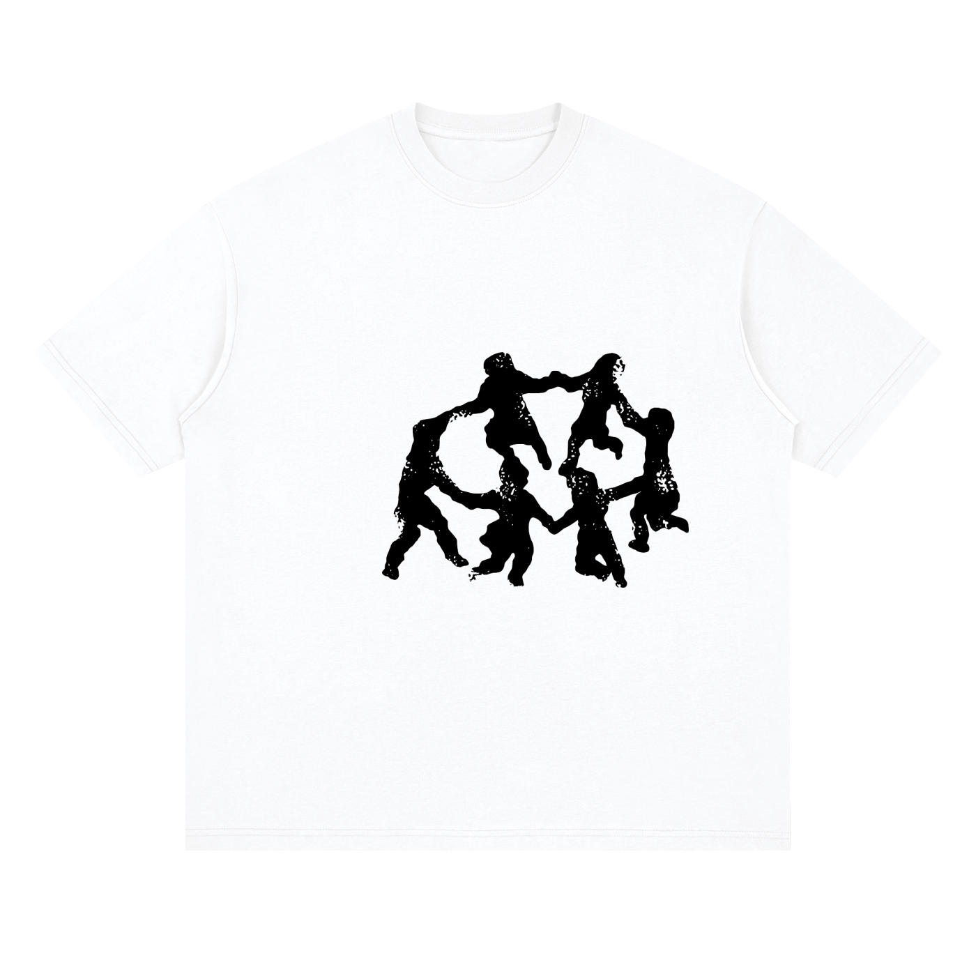 Streetwear Loose Drop Shoulder T-Shirt, Street Style Graphic T shirt