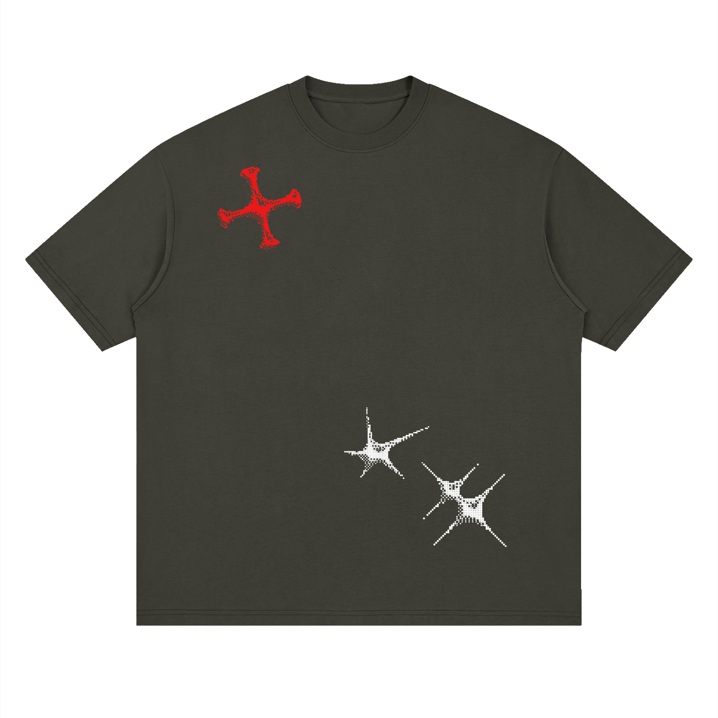 Streetwear Loose Drop Shoulder T-Shirt, Y2K Fashion, Street style, chrome,