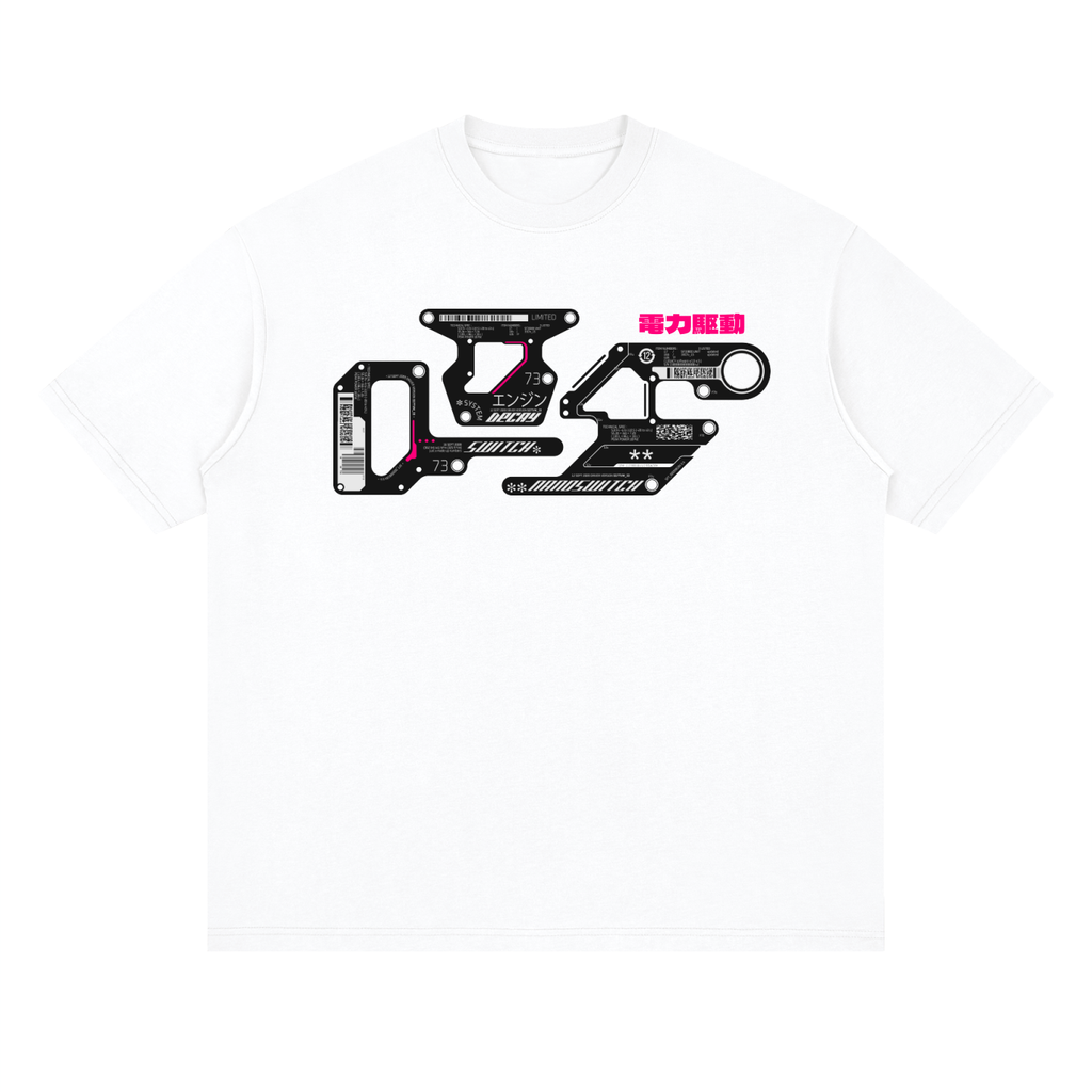 Streetwear Loose Drop Shoulder T-Shirt, Y2K fashion, Japanese style T shirt, Tokyo street style