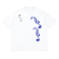 Streetwear Loose Drop Shoulder T-Shirt, Ocean, Graphic T shirt