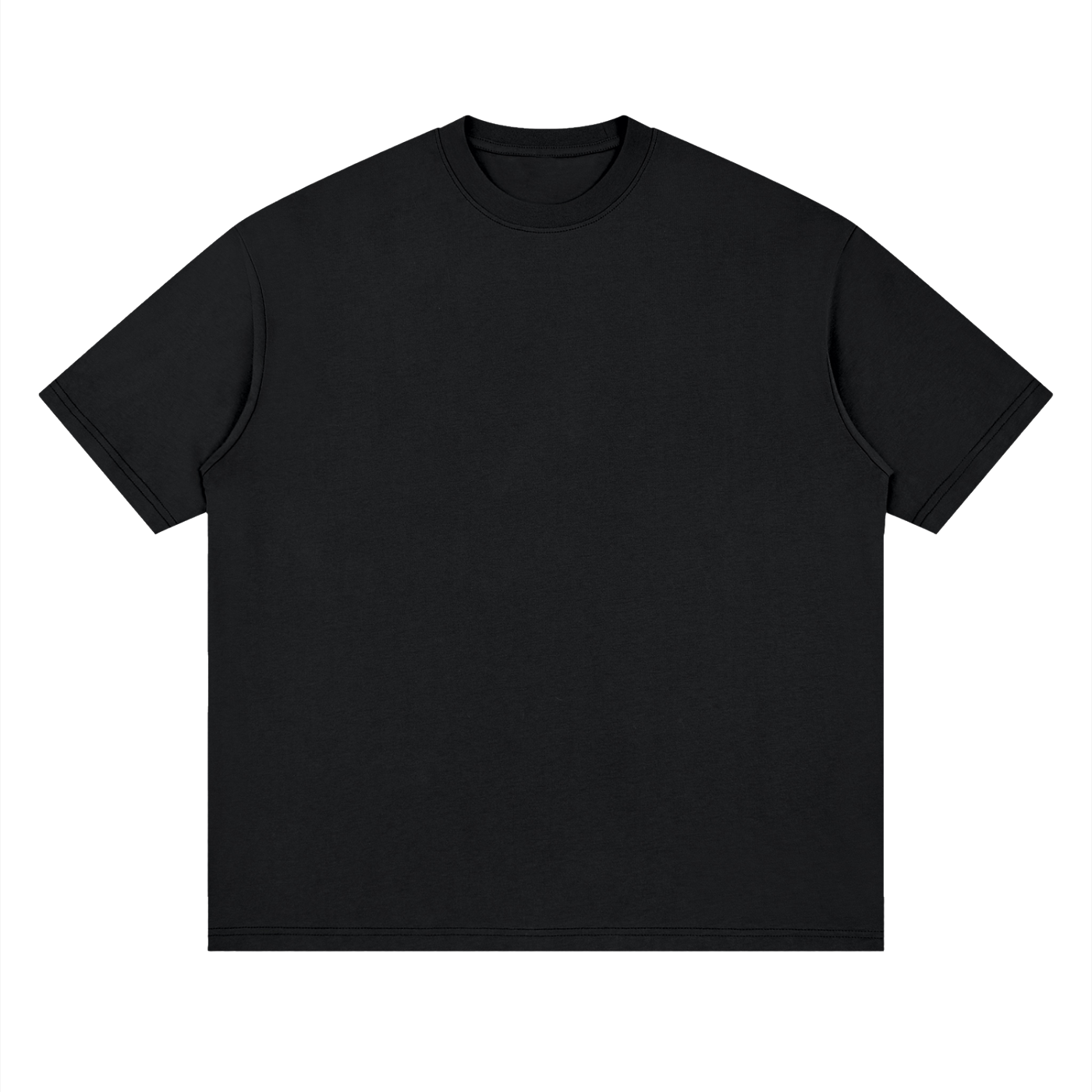 Streetwear Loose Drop Shoulder T-Shirt, Deep Spine Anatomical Shirt
