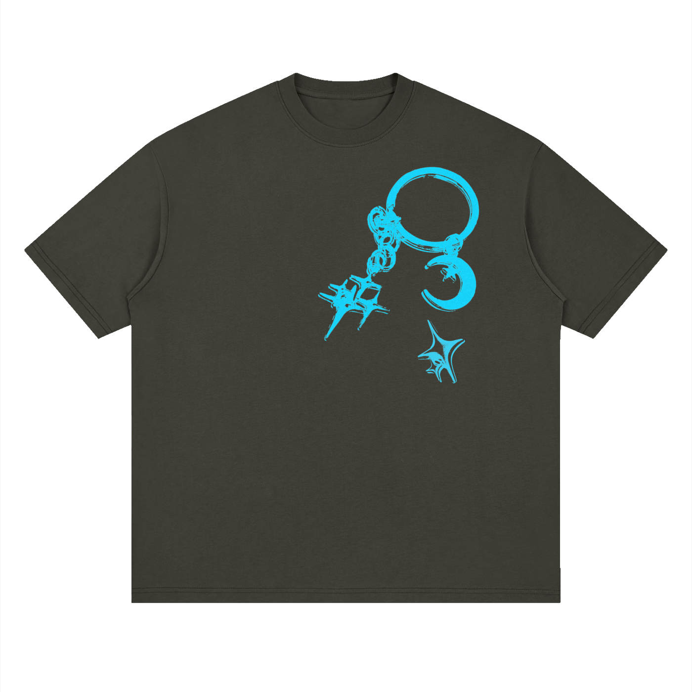Streetwear Loose Drop Shoulder T-Shirt, Y2K design T, Graphic T