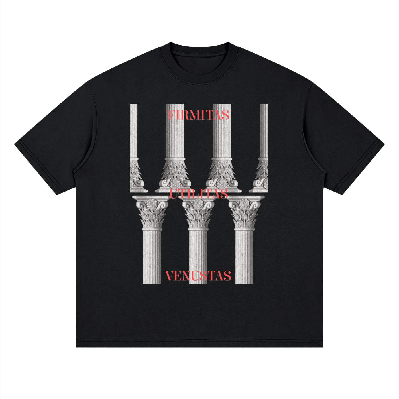 Streetwear Loose Drop Shoulder T-Shirt with street graphic design, Greek Street style T shirt