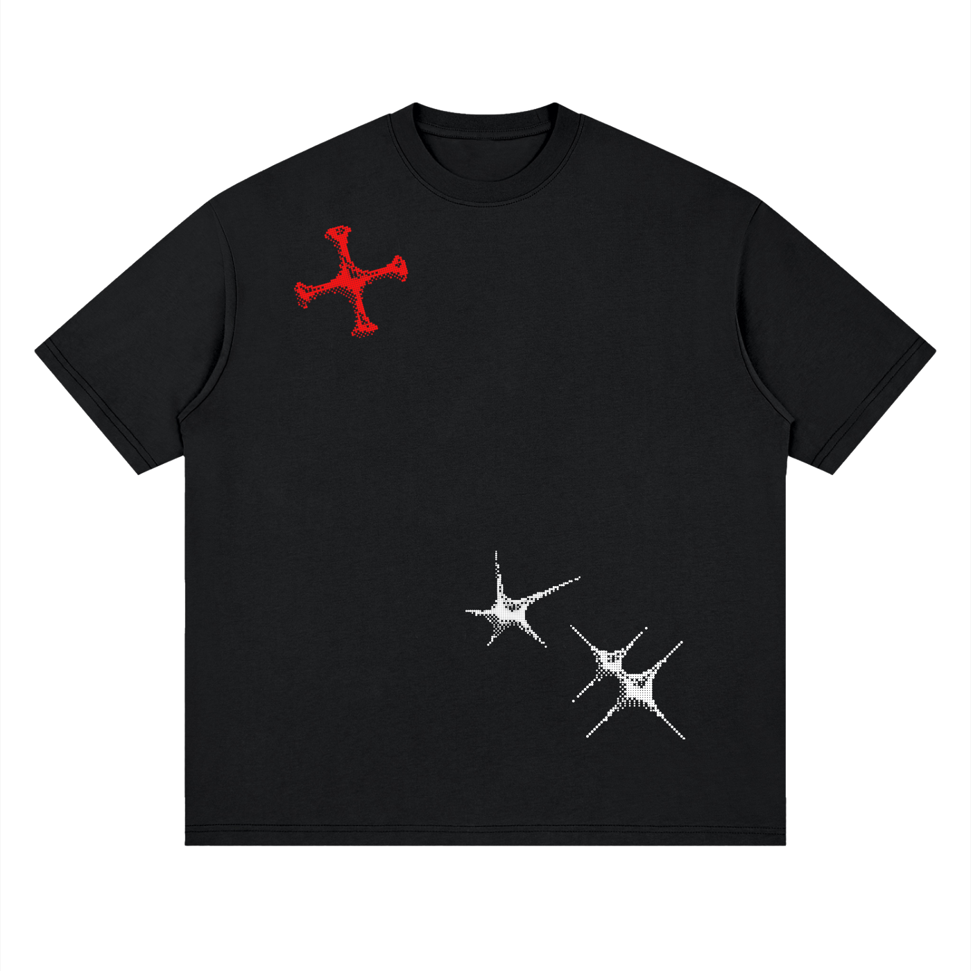 Streetwear Loose Drop Shoulder T-Shirt, Y2K Fashion, Street style, chrome,