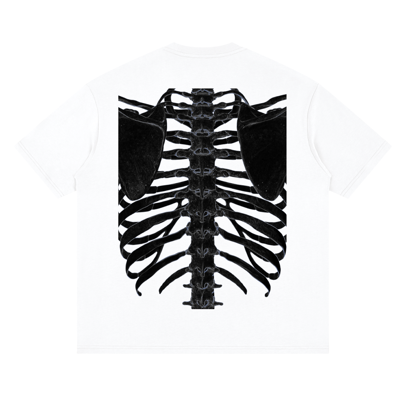 Streetwear Loose Drop Shoulder T-Shirt, Deep Spine Anatomical Shirt