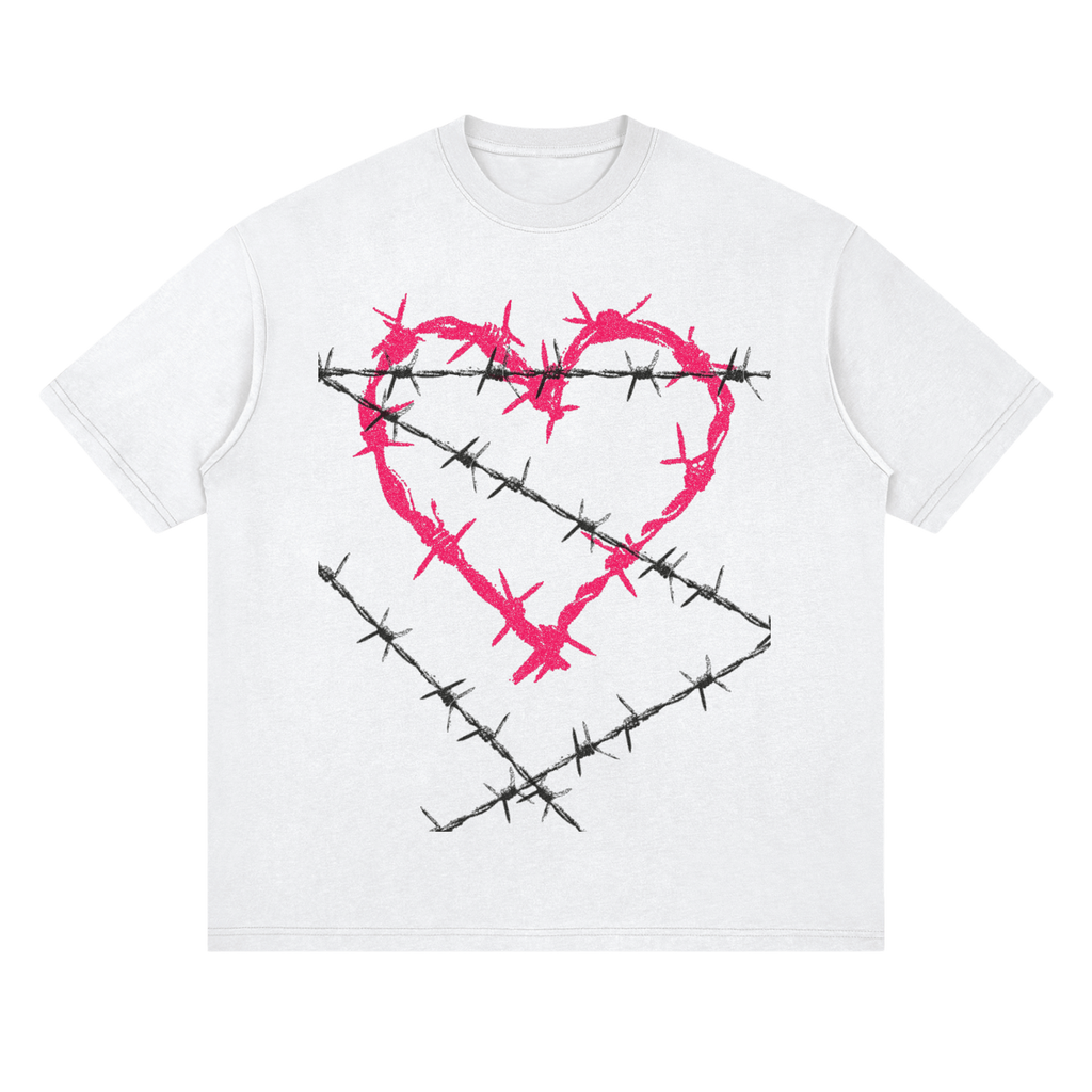 LIBRASTUDIO- Heart Chain Graphic Tee