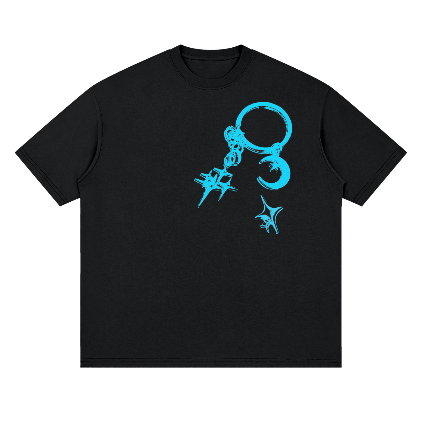 Streetwear Loose Drop Shoulder T-Shirt, Y2K design T, Graphic T