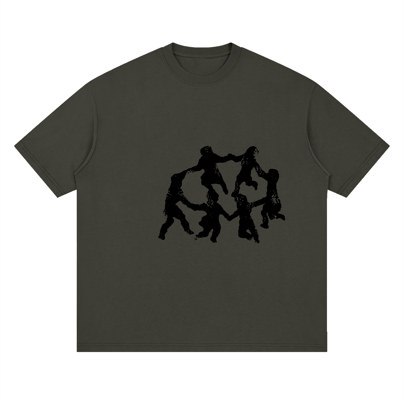 Streetwear Loose Drop Shoulder T-Shirt, Street Style Graphic T shirt