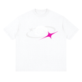 Streetwear Loose Drop Shoulder T-Shirt, Y2K Orbital Eye T shirt