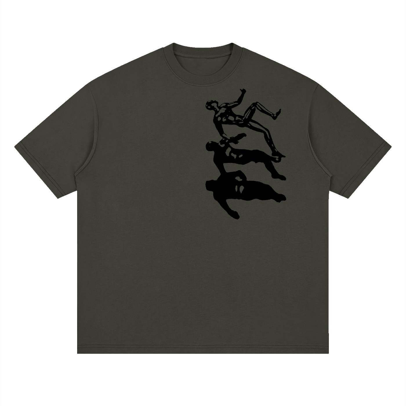 Streetwear Loose Drop Shoulder T-Shirt, Street style Graphic T shirt