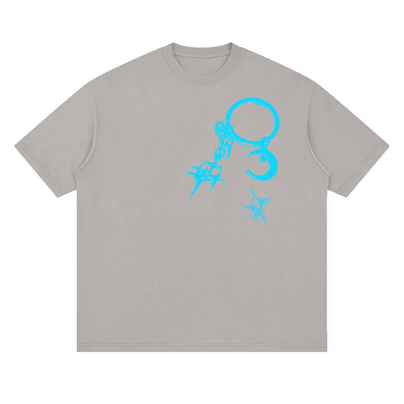 Streetwear Loose Drop Shoulder T-Shirt, Y2K design T, Graphic T