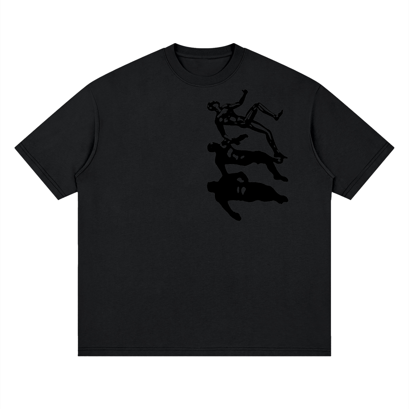 Streetwear Loose Drop Shoulder T-Shirt, Street style Graphic T shirt