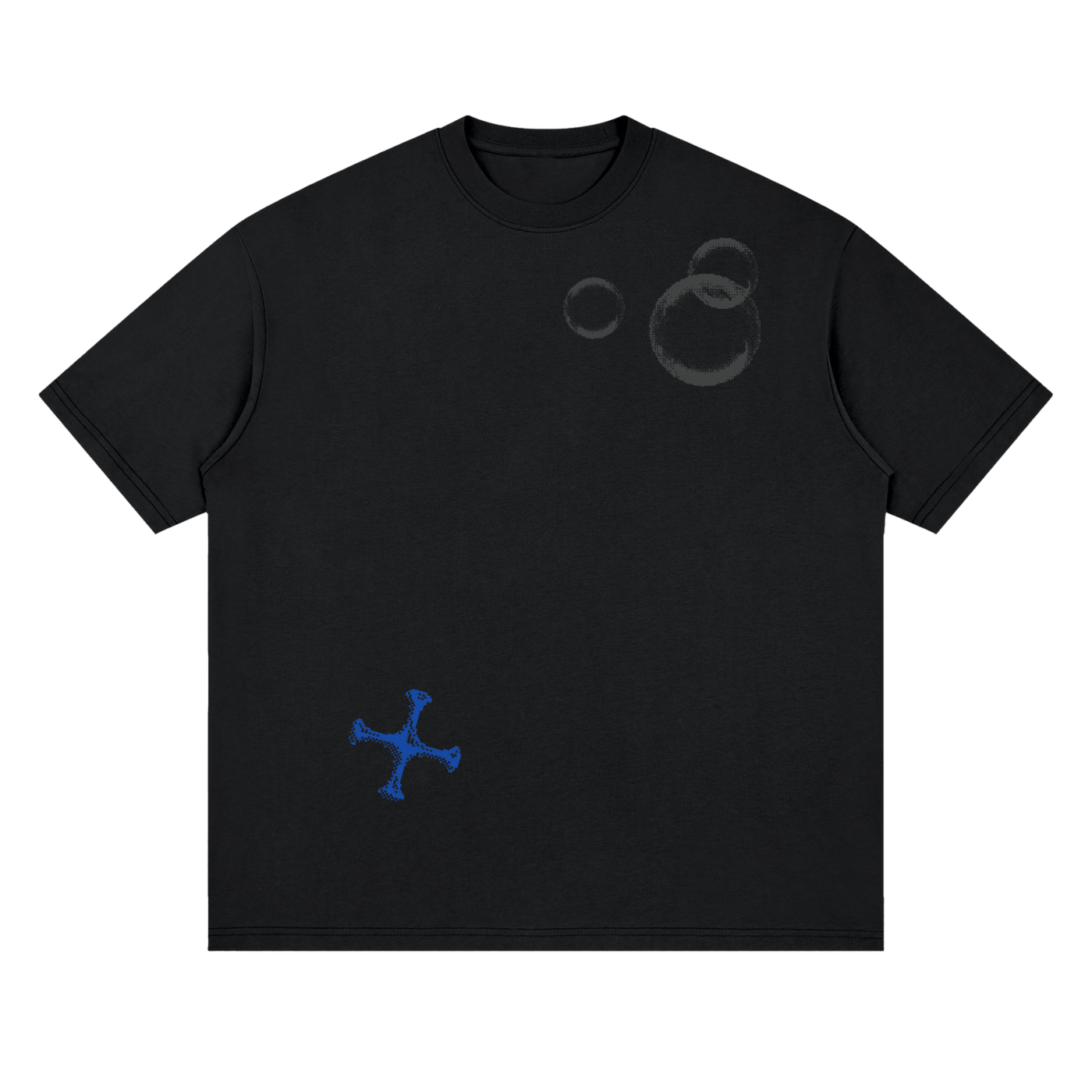 LIBRASTUDIO- Blue Graphic Tee