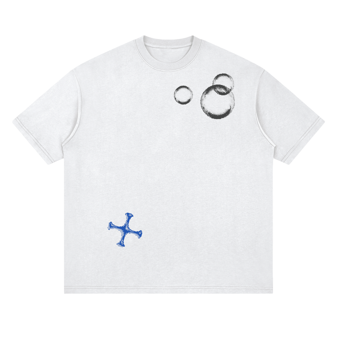 LIBRASTUDIO- Blue Graphic Tee