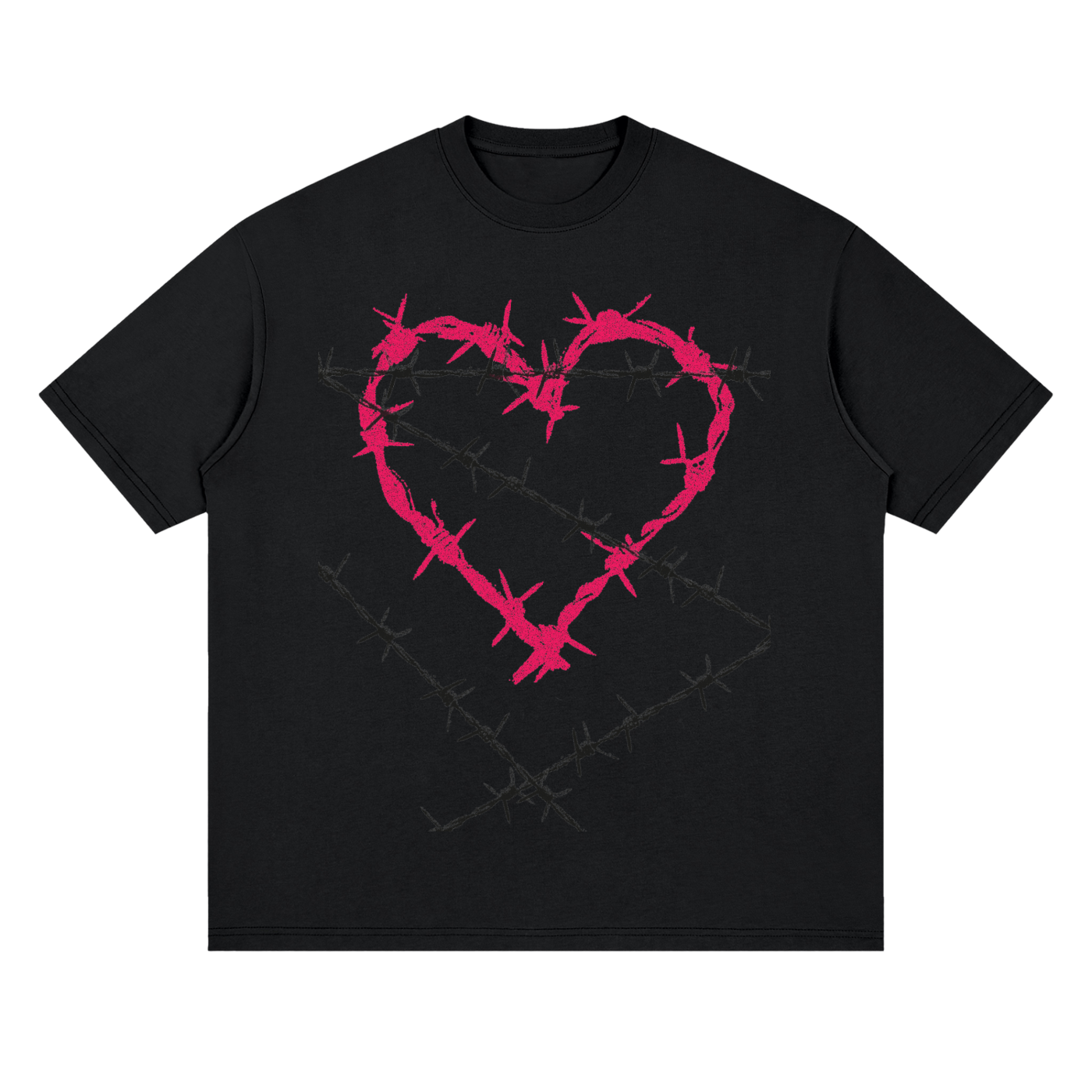 LIBRASTUDIO- Heart Chain Graphic Tee